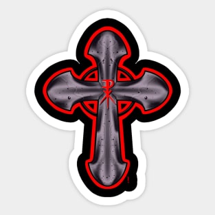 Chi rho cross Sticker